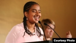 FILE – Ethiopian lawyer Yetnebersh Nigussie is being honored with the Spirit of Helen Keller Award. It's named for an American who promoted the rights of women and people with disabilities. (Photo courtesy of Light for the World)