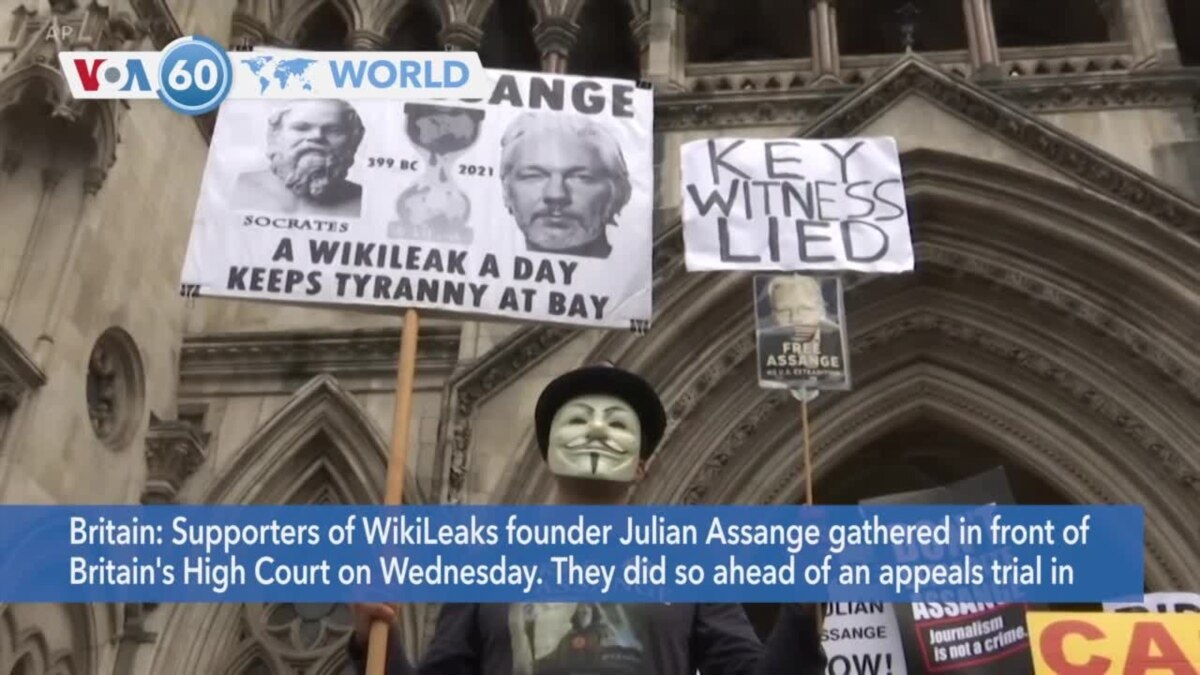 VOA60 Addunyaa British Court To Rule On US Extradition Of Wikileaks 