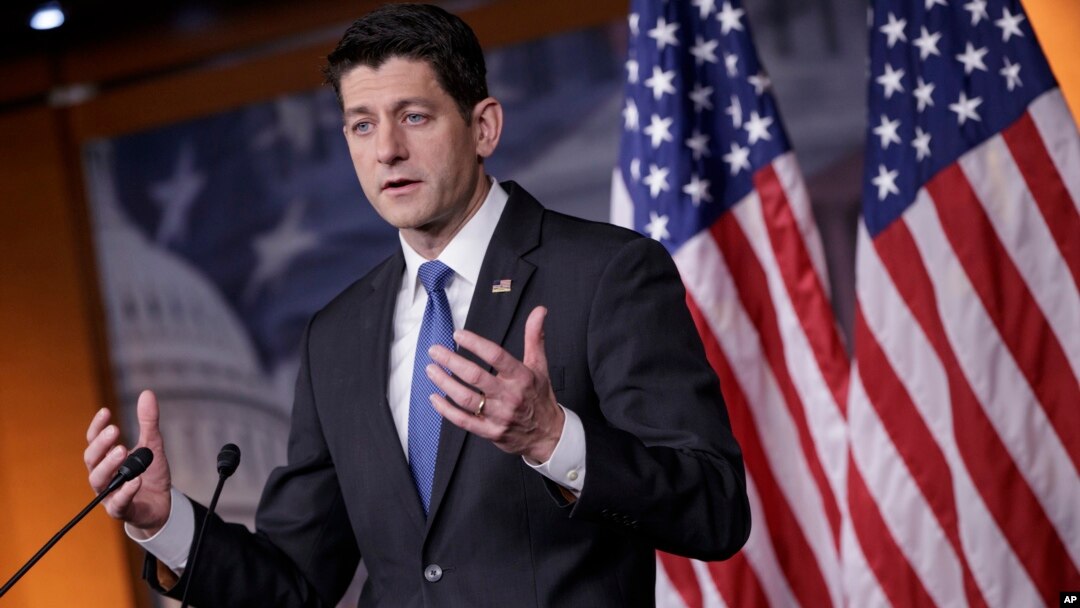FILE - House Speaker Paul Ryan of Wis. meets with reporters on Capitol Hill in Washington. 