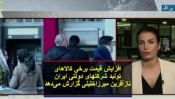 افزایش قیمت برخی کالاهای تولید شرکتهای دولتی ایران؛ نازآفرین میرزاخلیلی گزارش می‌دهد