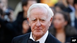 FILE - British author John Le Carre is seen at the UK film premiere of "Tinker Tailor Soldier Spy," in London, Sept. 13, 2011.