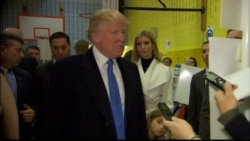 Trump 'Very Excited' as He Arrives to Vote in Manhattan, NY