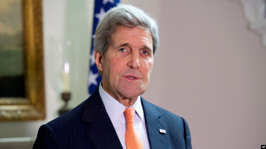 Menteri Luar Negeri AS John Kerry, di London, 21 Februari 2015. 