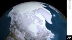 FILE - The Arctic ice cap.