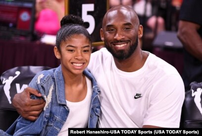 Kobe Bryant dan putrinya, Gianna. (Foto: Dok.)