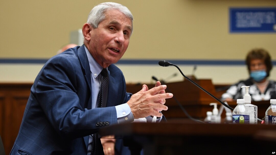 Dr. Anthony Fauci, director of the National Institute for Allergy and Infectious Diseases, speaks during a House Subcommittee on the Coronavirus crisis hearing, July 31, 2020 on Capitol Hill in Washington. 