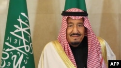 Le roi Salmane ben Abdulaziz Al Saud en voyage à Moscou, le 6 octobre 2017