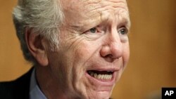 Senator Joseph Lieberman, one of the lawmakers speaking out on the scandals (file photo).
