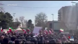 ویدیوهایی از تجمع دانشجویان دانشگاه تهران با شعار زن، زندگی، آزادی