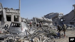 تخریب یک خانه بعد از حمله ائتلاف به رهبری عربستان - عکس: آرشیو