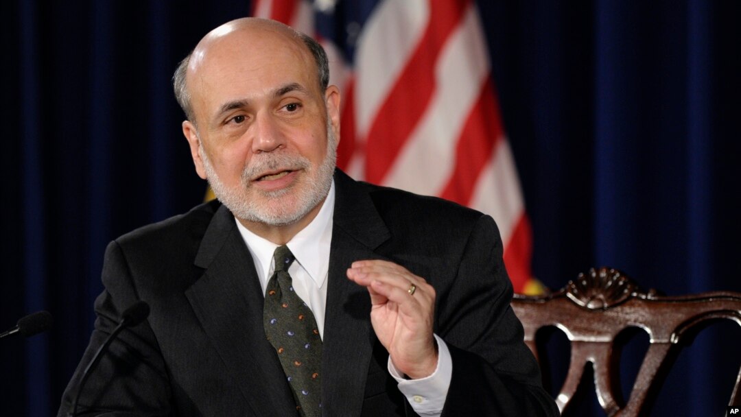 Thống đốc Ngân hàng Trung ương Ben Bernanke phát biểu trong một cuộc họp báo ở Washington, ngày 19 tháng 6, 2013. (AP)