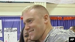 Staff Sergeant Christopher Miller and his fiancee Loren Taylor