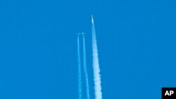 Virgin Galactic reaches space for the first time during its 4th powered flight from Mojave, Calif. The aircraft called VSS Unity soared to an altitude of 271,268 feet, reaching the lower altitudes of space.