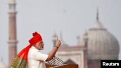 Thủ tướng Ấn Độ Narendra Modi đọc bài diễn văn trước quốc dân nhân ngày Lễ Độc Lập, 15/8/14