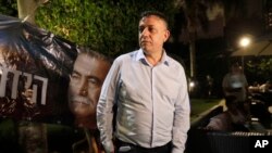 Israeli Avi Gabbay is pictured standing in Tel Aviv, Israel, July 10, 2017.