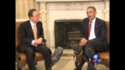 VOA连线:克里与韩外长举行记者会;奥巴马和潘基文举行双边会谈