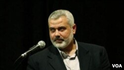 Palestine - Senior Hamas leader Ismail Haniyeh speaks . UNDATED