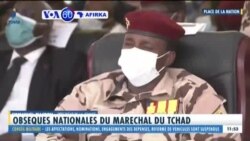 VOA60 AFIRKA: A Chadi, Shugaban Faransa Emmanuel Macron Ya Halarci Jana’izar Marigayi Tsohon Shugaban Kasar Idriss Deby