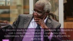 Encontro com Nyusi representa avanços no diálogo para a paz, Dhlakama