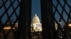 Una valla de seguridad rodea los terrenos del edificio del Capitolio de los Estados Unidos en Washington el 19 de enero de 2021.