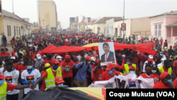 Marcha organizada pelo comité provincial do MPLA em apoio ao Presidente João Lourenço, em Luanda, 26 de Junho, 2021