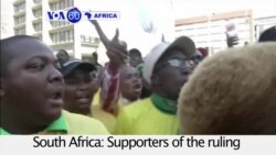 VOA60 Africa- South Africa: Supporters of the ruling ANC party call for President Jacob Zuma to resign
