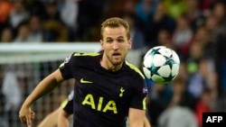 Harry Kane lors du match de Ligue des Champions contre le Real Madrid, Santiago Bernabeu, le 10 octobre 2017