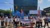 抗議者在華盛頓和紐約呼籲承認新疆發生針對維族的種族滅絕