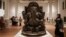Patung Ganesha dipamerkan dalam upacara pembukaan kembali Museum Nasional di Jakarta. (Foto: Yasuyoshi CHIBA/AFP)