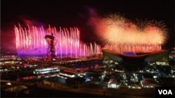 London Olimpiadasının aşılış mərasimi 