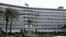 An armored vehicle guards the Maadi military hospital in Cairo, where Hosni Mubarak is being kept, June 20, 2012 (AP).