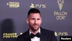 El futbolista argentino Lionel Messi en la gala de entrega del Balón de Oro, en París, el 30 de octubre de 2023.