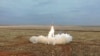 Фото, на якому за повідомленням Кремля, під час воєнних навчань відбувається запуск ракети Іскандер-К, що може нести ядерний боєзаряд. 19 лютого 2022, Міноборони Росії/AP