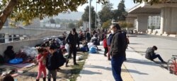 FILE - Families crowd together in the streets despite coronavirus fears, in Izmir, Turkey, April 13, 2020. (Photo courtesy of refugees)