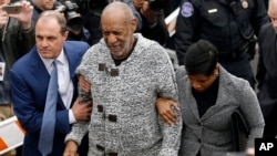 Bill Cosby arrives at court to face a felony charge of aggravated indecent assault on Dec. 30, 2015, in Elkins Park, Pennsylvania.