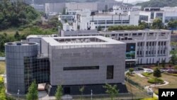 FILE: An aerial view shows the P4 laboratory at the Wuhan Institute of Virology in Wuhan in China's central Hubei province. There have been assertions that Covid may be connected to this facility. Taken April 17, 2020