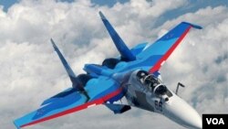 Pesawat tempur Rusia, Sukhoi Su-30 (foto: dok).