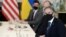 Госсекретарь Энтони Блинкен на переговорах с министром иностранных дел Украины Дмитрием Кулебой, Брюссель, 13 апреля 2021 года