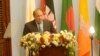 Prime Minister Muhammad Nawaz Sharif addressing the inaugural session of 18th SAARC Summit in Kathmandu, Nepal on November 26, 2014.