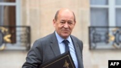 Menteri Pertahanan Perancis Jean-Yves Le Drian di Istana Elysee di Perancis (Foto: dok). Pemerintah Perancis akan menggunakan semua cara yang mungkin untuk memastikan pembebasan tujuh warga Perancis yang disandera di Kamerun (26/2).