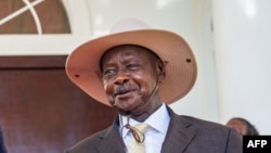 Président ya Ouganda Yoweri Museveni na Entenbe, Ouganda, 9 novembre 2019.