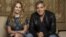 Cast members George Clooney and Britt Robertson pose for a portrait while promoting their upcoming movie "Tomorrowland" in Beverly Hills, California, May 8, 2015. 