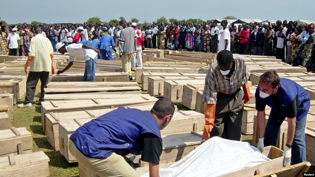 Imihango yo gushingura Abanyamulenge 166 baguye mu Gatumba 