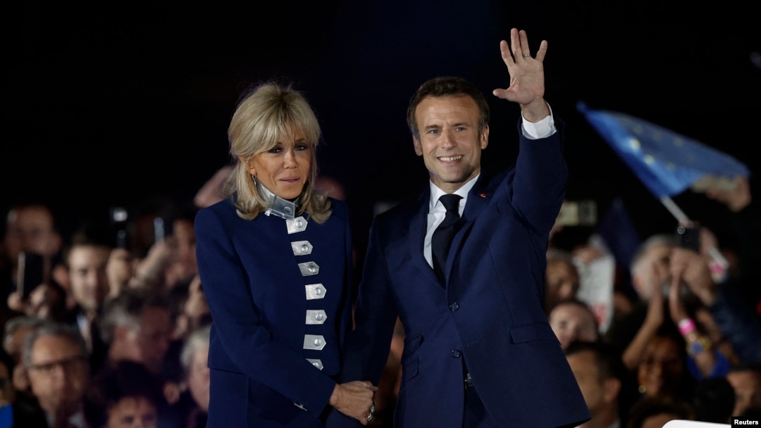 Fransa Cumhurbaşkanı Emmanuel Macron ve eşi Brigitte Macron