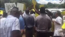 Striking Doctors Dancing At Parirenyatwa Hospital