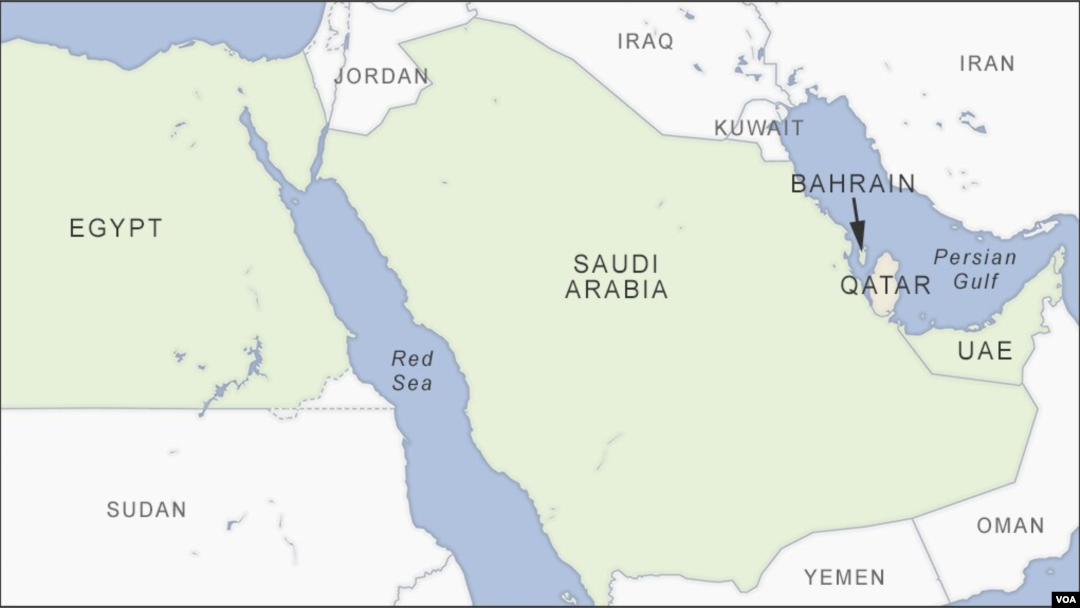 Qatar, Saudi Arabia, Egypt, Bahrain, and the UAE