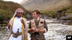 Amr Waked and Ewan McGregor star in CBS Films' SALMON FISHING IN THE YEMEN.