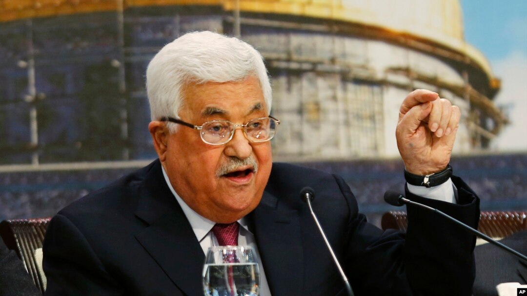 Presiden Palestina Mahmoud Abbas di Ramallah, Tepi Barat, 30 April 2018. (Foto: dok).