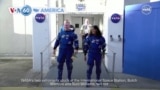 VOA60 America - Return to Earth for 2 stuck NASA astronauts delayed until March