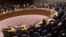 Members of the United Nations Security Council vote unanimously to approve a resolution eradicating Syria's chemical arsenal at a meeting during the 68th United Nations General Assembly in New York on Sep. 27, 2013. 